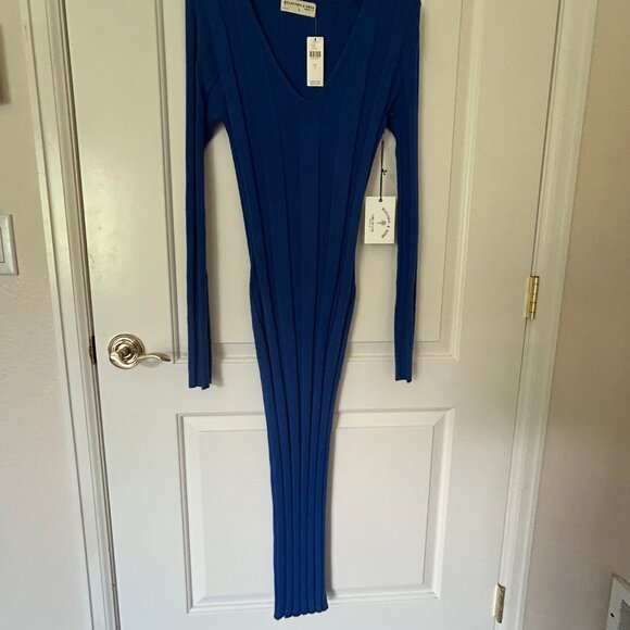 ANTHROPOLOGIE 💙Electric & Rose 💙 Nicola Sweater Midi Dress Sapphire NWT $198 - Picture 5 of 7